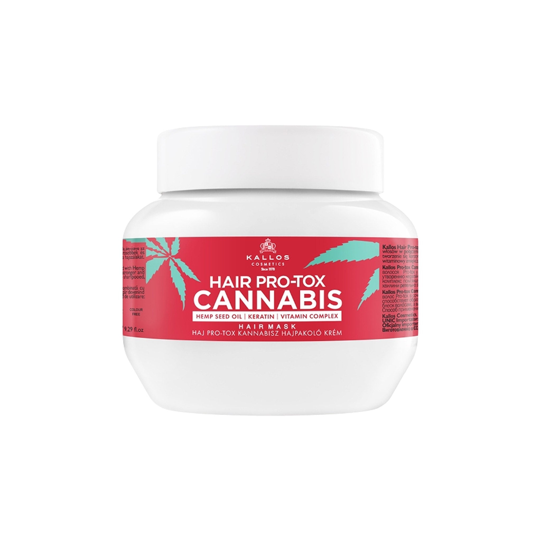 Kallos Hair PRO-TOX 1749 Cannabis Maska na vlasy 275ml