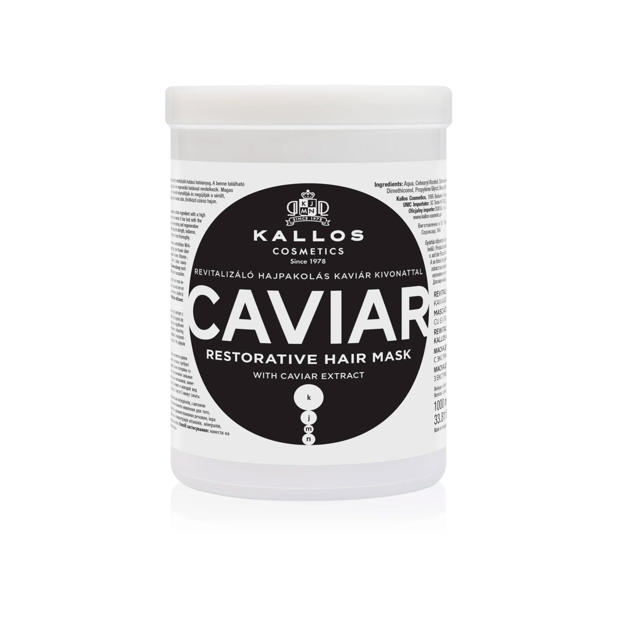 Kallos KJMN regeneračná maska CAVIAR 1000mL
