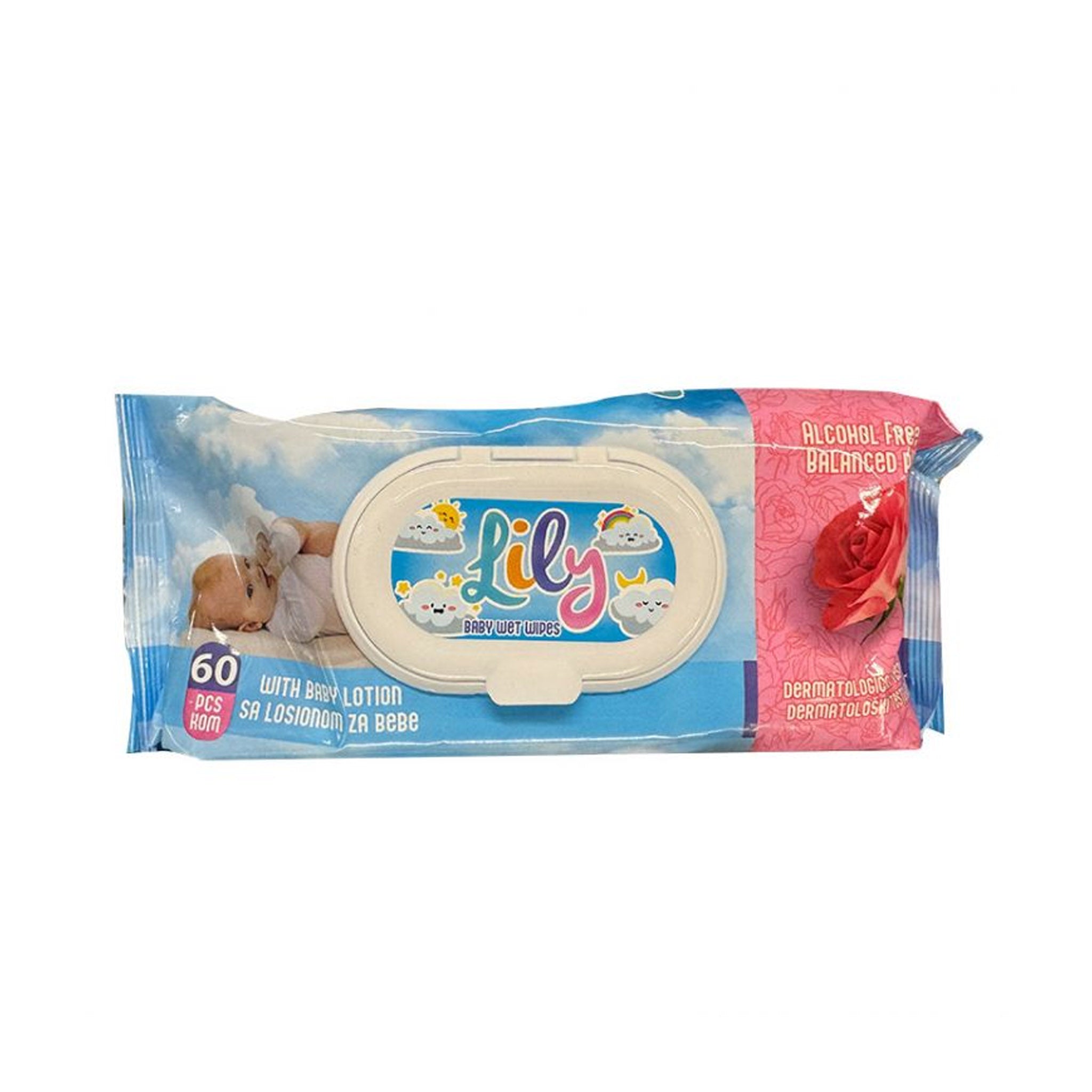 Lily vlhčené utierky Aloe vera 72ks FLIP TOP