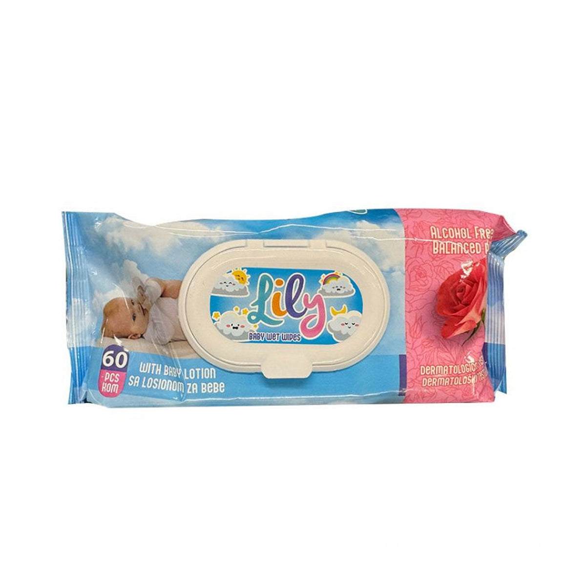 Lily vlhčené utierky Aloe vera 72ks FLIP TOP