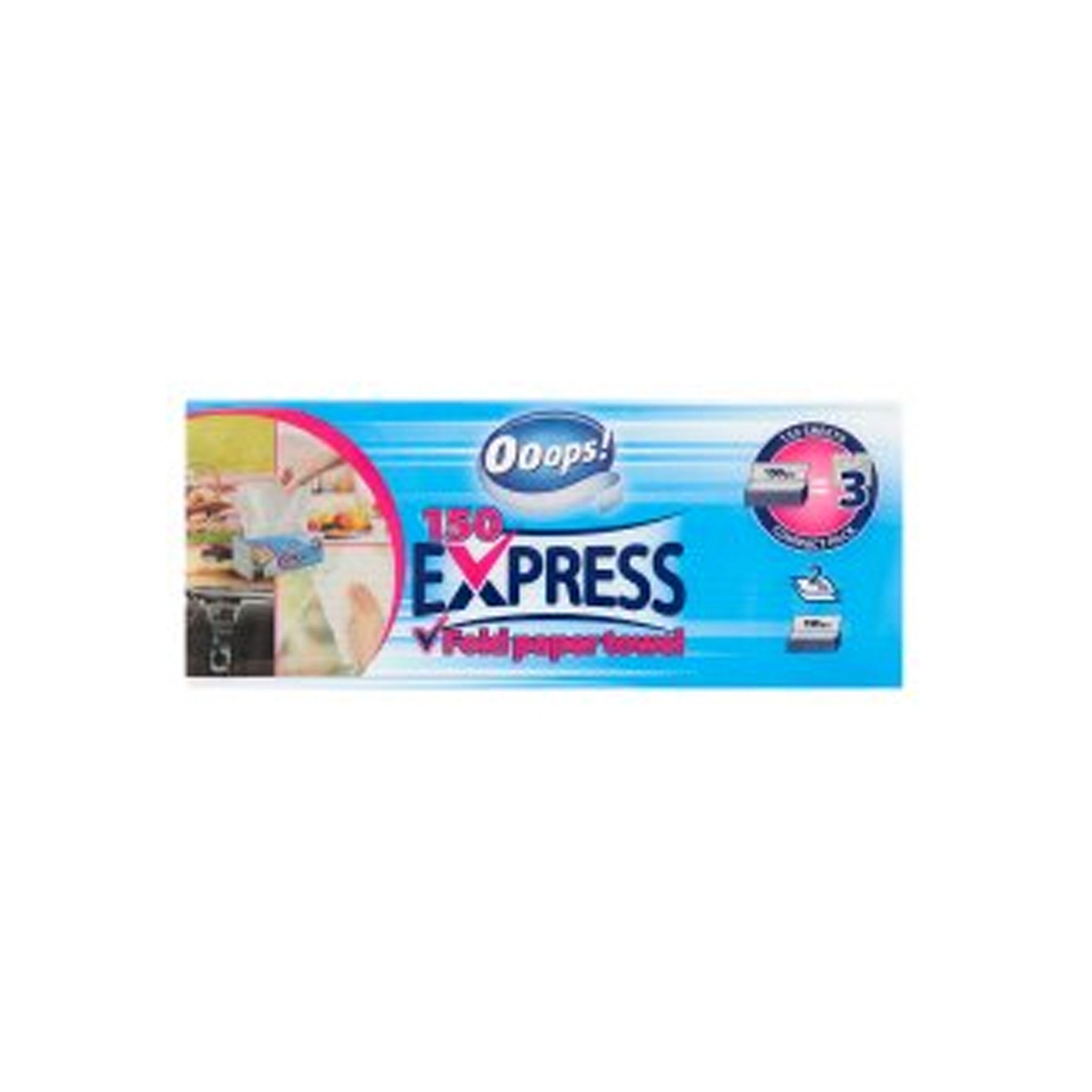 Ooops! Express Utierky papierovéi 150ks/2vrtsv.