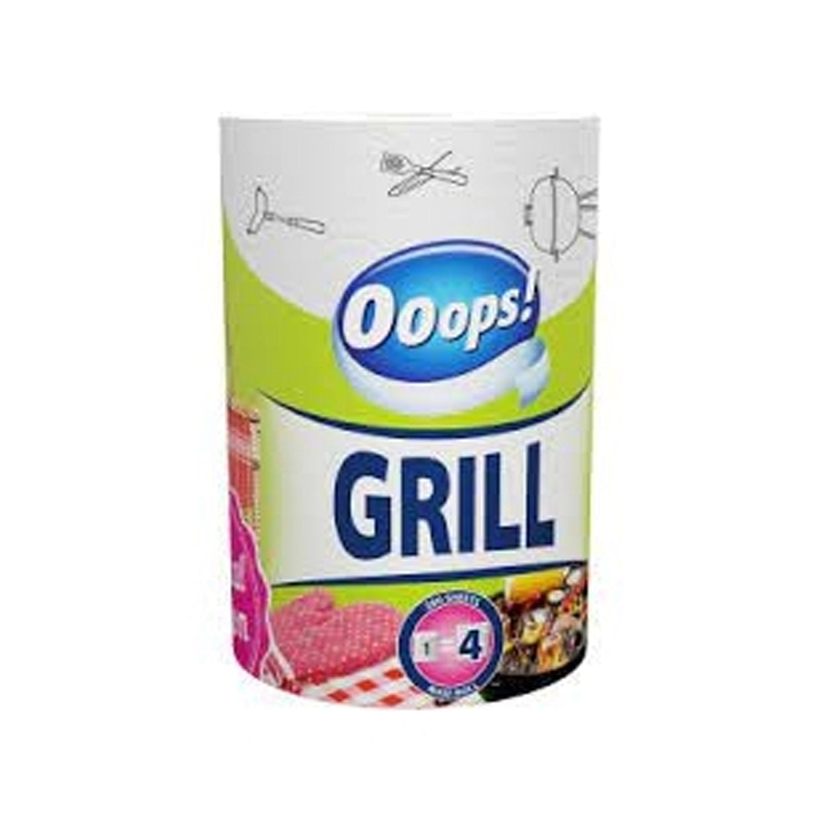 Ooops! Kuchynské utierky Grill 2vrstv./200ústr.