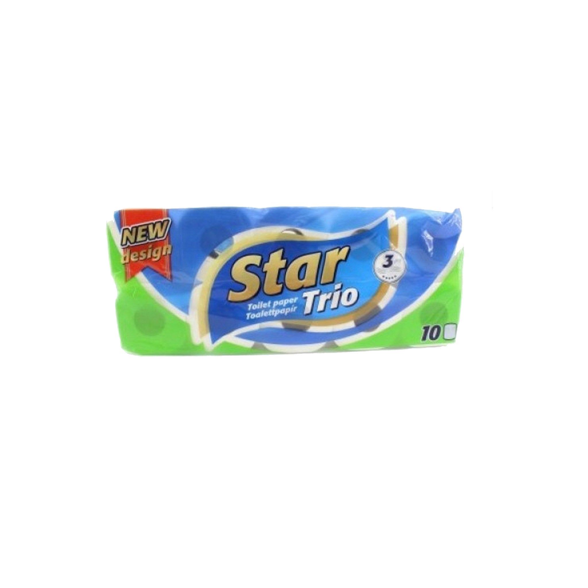 Ooops! Star Trio Toaletný papier10 rol/3vrstv