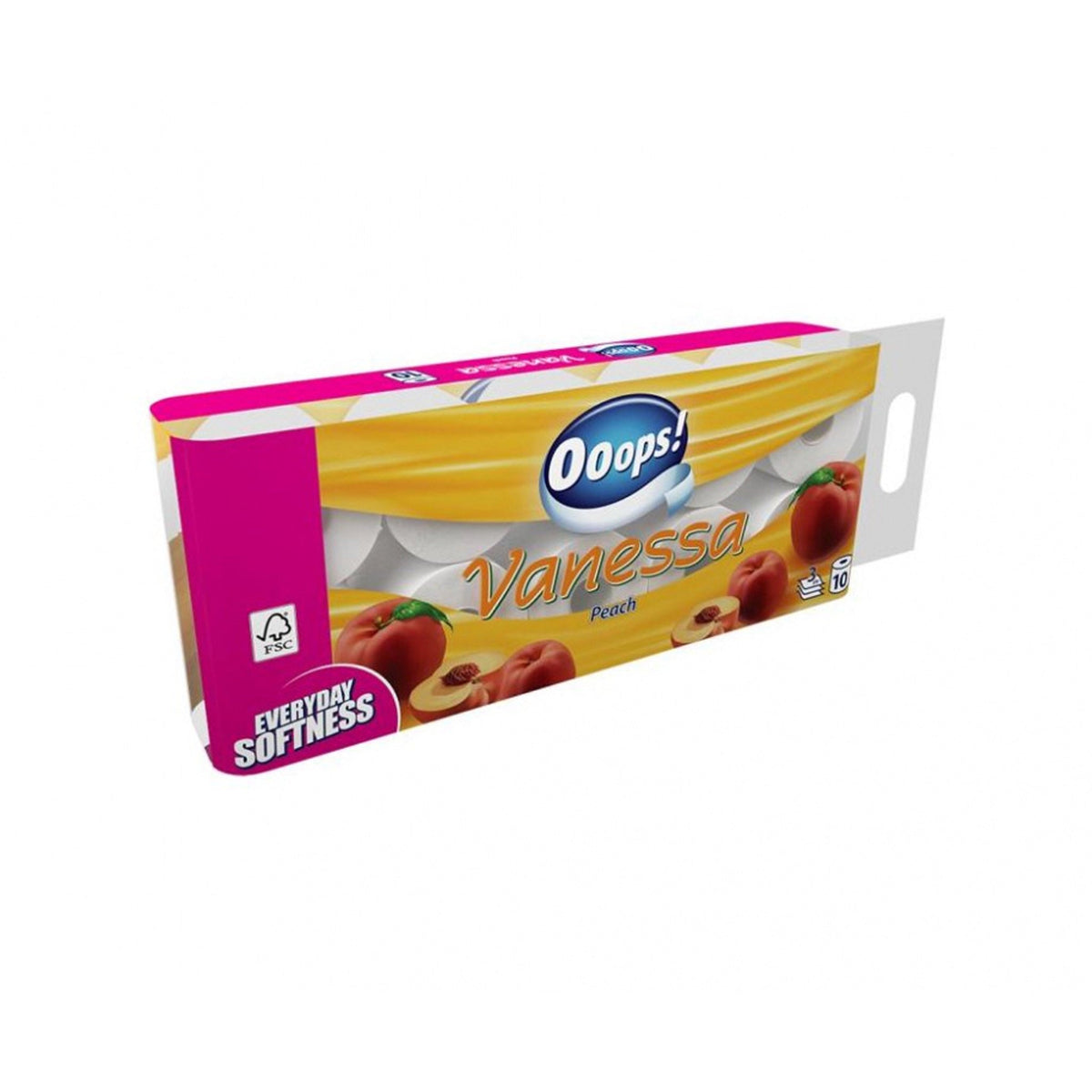 Ooops! Toaletný papier Everyday Peach 3vrstv/10 rol
