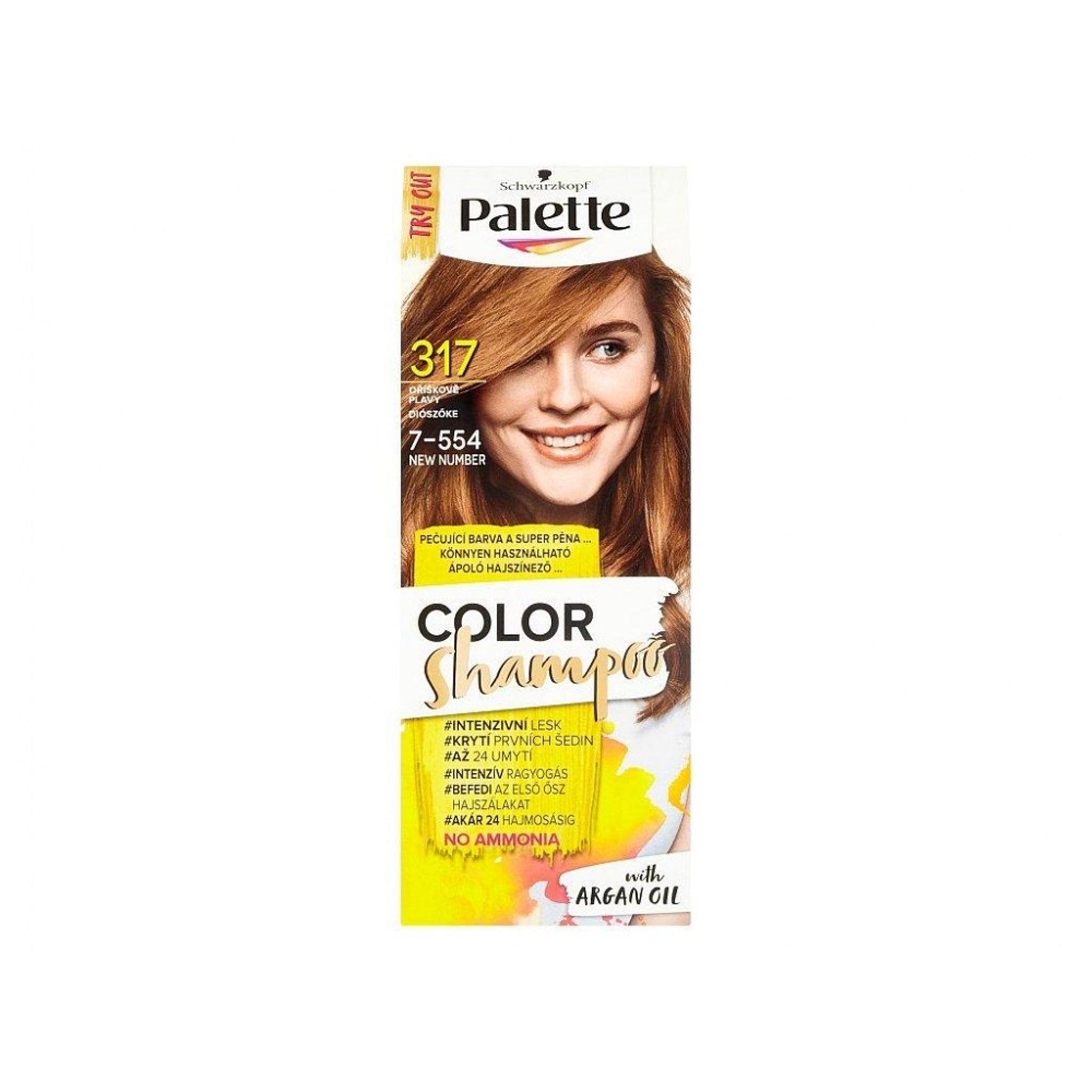 Palette Schwarzkopf Color Shampoon 317 7-554